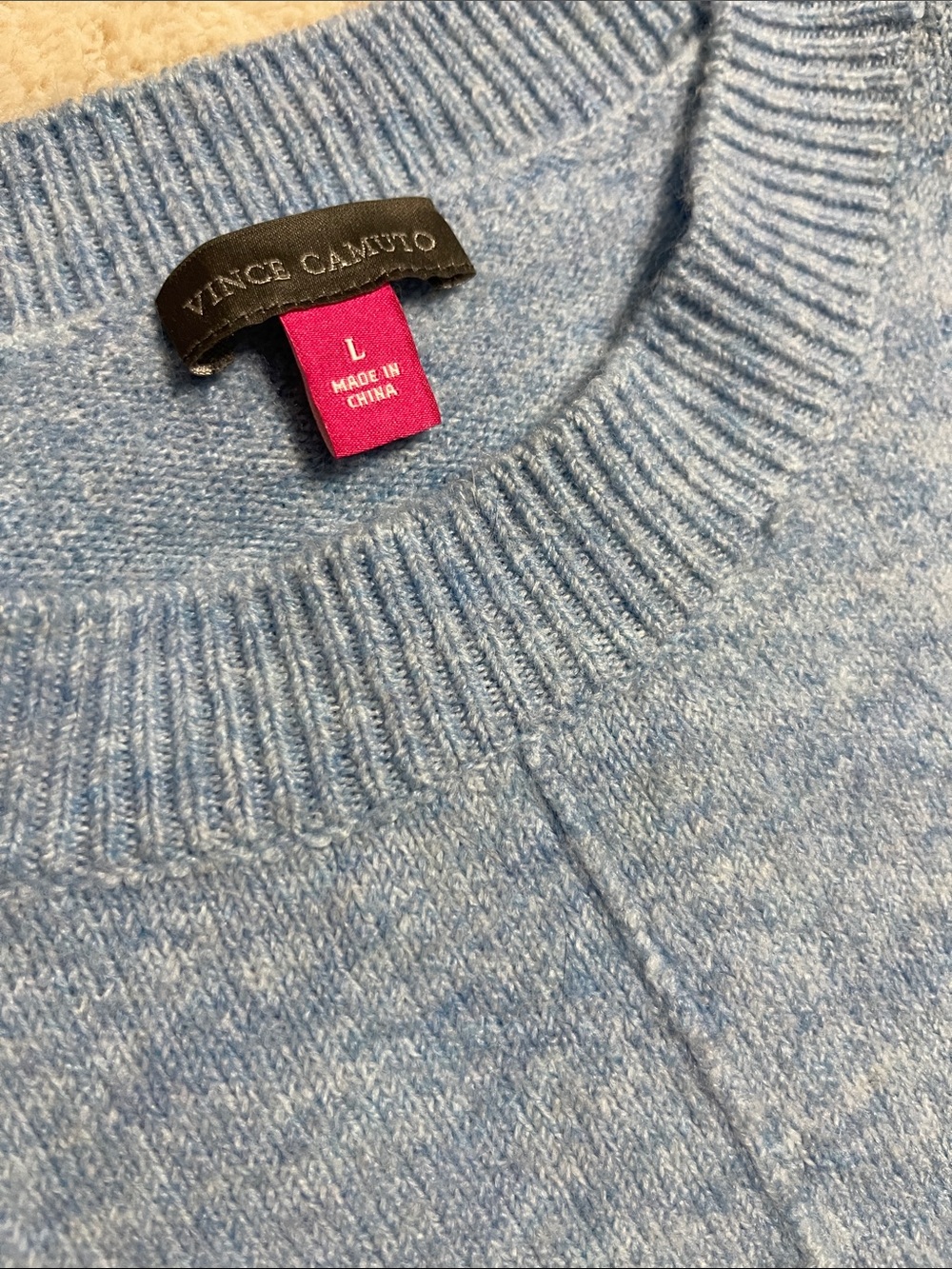 Vince Camuto Light Blue Crewneck Sweater